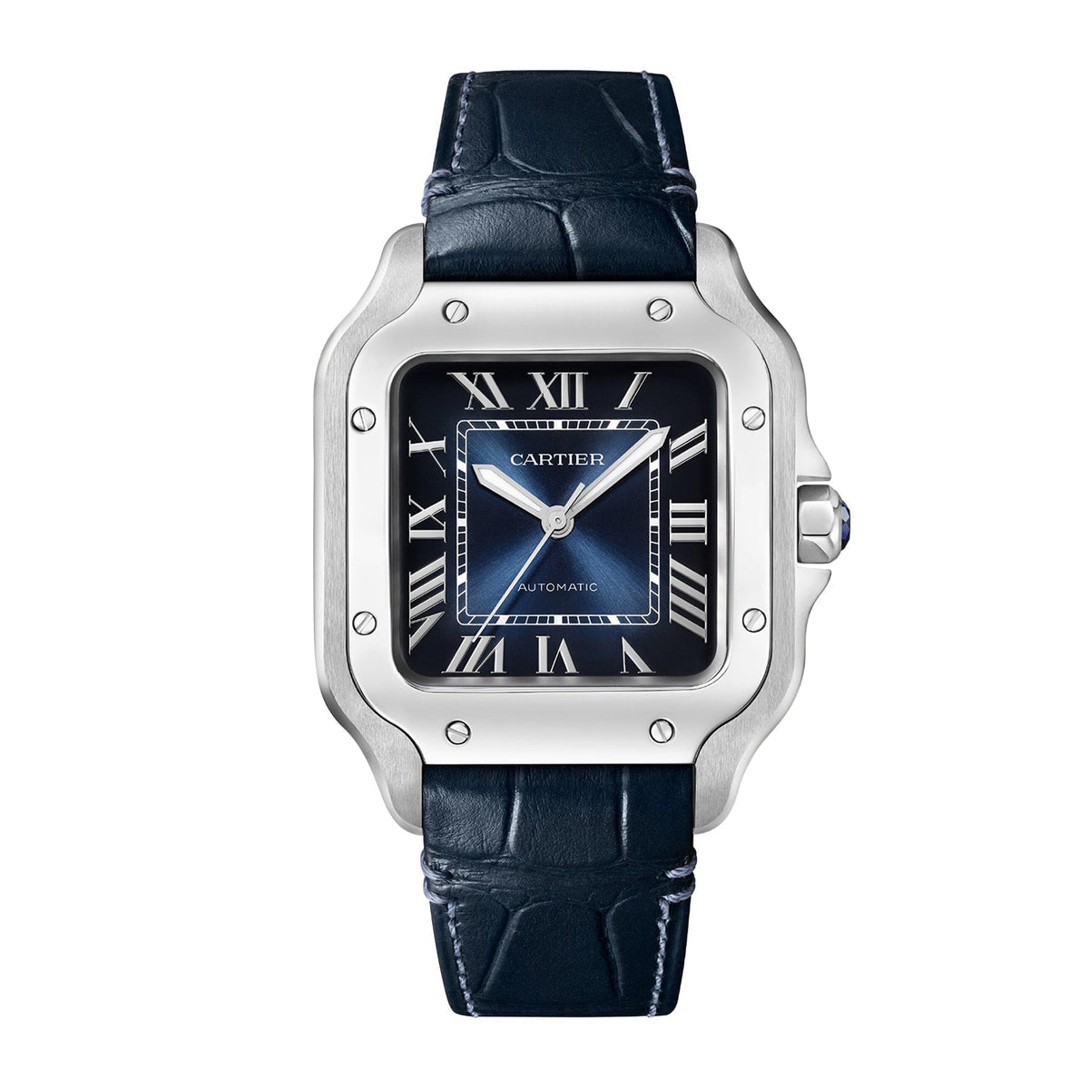 Santos de Cartier | 35mm, Steel, Blue Dial