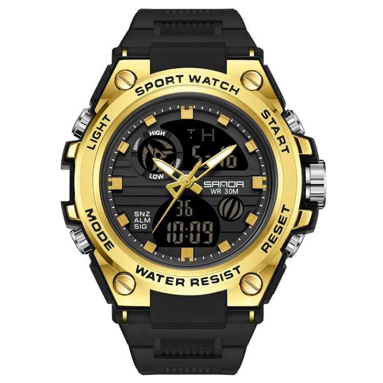 SANDA739  Watch Plate Chao Male Watch Male Student Fashion Trend Multi Functional Digital Waterproof Electronic Meter