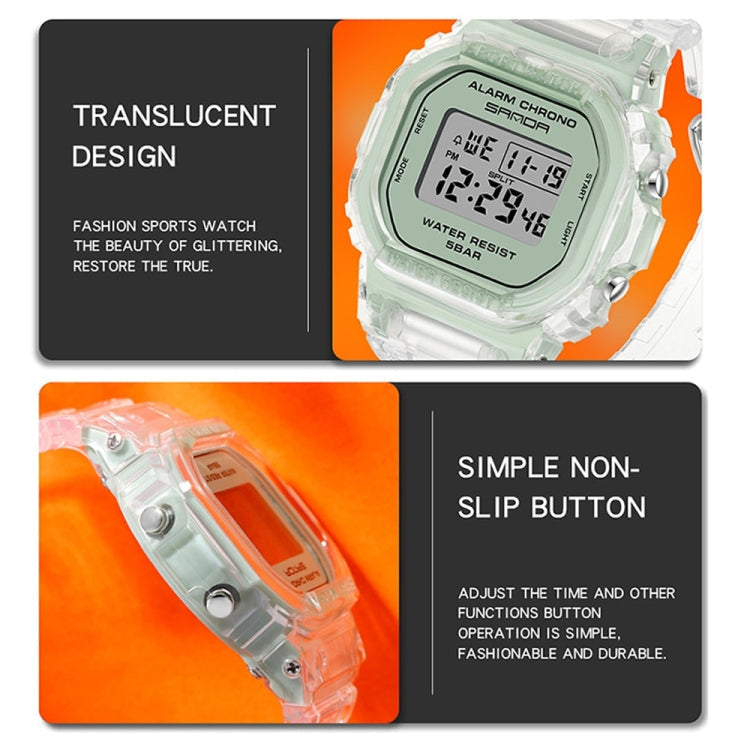 SANDA 2009 Multifunctional Sports Waterproof Calendar Watch